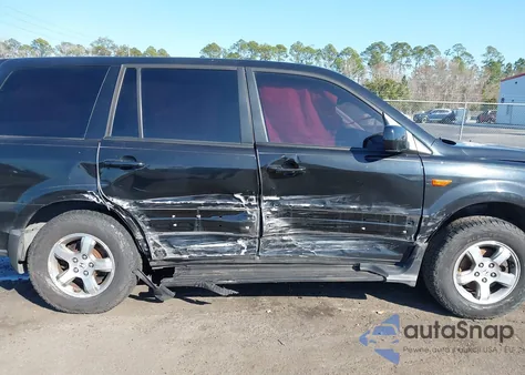 2007 Honda Pilot Ex-L из США, поврежденный, VIN 5FNYF186X7B003788